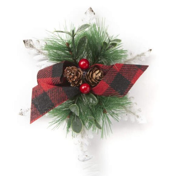 Mini Rustic Snowflake Tree Topper